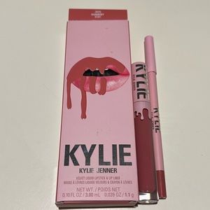 Kylie velvet liquid lipstick and lip liner in harmony
